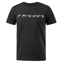 2021 Summer Graphic Men T-Shirts Friends Printed T-Shirt Harajuku Brand T Shirts Casual Cotton T Shirts Loose Male Outwear Tops 2024 - buy cheap