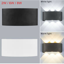 Outdoor Wall Lamp LED Aluminum Indoor Outdoor Wall Porch Lamp Waterproof  IP65 White Black Modern AC85-265V Porch Light 2024 - buy cheap