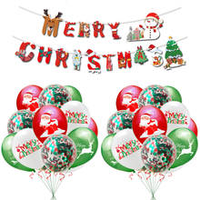 Guirnalda de globos de Feliz Navidad para niños, árbol de Navidad de Santa Claus, adornos navideños para el hogar, regalo de Año Nuevo 2021, 1 Juego 2024 - compra barato