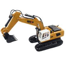 HuiNa Toys 1331 1/16 2.4G 9CH Electric Rc Excavator Engineering Digging Truck Model 2024 - buy cheap