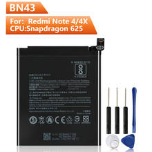 Xiao Mi  Replacement Phone Battery BN43 For Xiaomi Redmi note4X Redrice Note4X Standard Version  Battery 4100mAh 2024 - buy cheap