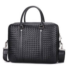 Men's Business Handbag PU Leather Briefcase for Man Office Laptop Bag Multifunctional Casual Shoulder Messenger Bags Tote Pocket 2024 - buy cheap