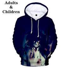 Nuevo niños lindo creepypasta Popular niños caliente 3D Hoodies niño niña hombres mujeres Harajuku 3D con capucha otoño tapas pullover sudaderas 2024 - compra barato