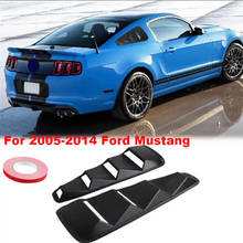 2x четверть боковое окно жалюзи совок крышка вентиляционное отверстие для 2005-2014 Ford Mustang черный 2024 - купить недорого