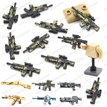 Military Weapons M4A1/M203 Building Block Cannonball Moc Army Figures Soldier WW2 Equipment Model Child Christmas Gifts Boy Toys 2024 - buy cheap