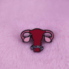 Grow a pair of ovaries enamel pin sassy women uterus badge feminist collection 2024 - buy cheap