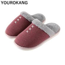 Men Home Slippers Male Shoes With Fur Indoor Floor Bedroom Plush Slippers Furry Flip Flops Unisex Couple Lovers Shoes Soft New 2024 - buy cheap