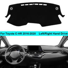 Tapete de painel para toyota com 2 camadas, capa 2016 2017 2018 2019 lhd rhd, 2020 e 2024 - compre barato