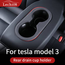 Holder trim for Tesla model 3 accessories/car  model 3 tesla three center console tesla model 3 carbon/accessoires 2024 - buy cheap
