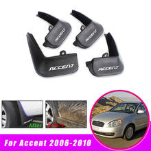 Mud flaps para hyundai accent sedan 2006-2010 para fender respingo guardas mudflaps acessórios do carro 4 pçs 2024 - compre barato