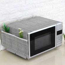35*95cm Microwave Oven Dustproof Cover With Pockets Cloth Microwaves Protector Covers DIN889 2024 - купить недорого