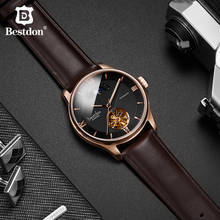 Bestdon-reloj mecánico automático para hombre, cronógrafo de negocios suizo, Tourbillon, marca de lujo, 7144G 2024 - compra barato