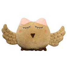 New High Quality Soft Big Wings Owl Plush Toy Cartoon Animal Bird Stuffed Doll Removable Pillow Cushion Nap Pillow Girl Present 2024 - buy cheap