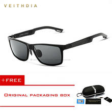 VEITHDIA-gafas de sol polarizadas de aluminio para hombre, lentes de sol cuadradas con espejo, accesorios de conducción 2024 - compra barato