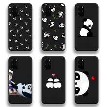 Capa de celular de panda fofa com desenhos animados para samsung galaxy, s21 plus ultra s20 fe m11 s8 s9 plus s10 5g lite 2020 2024 - compre barato