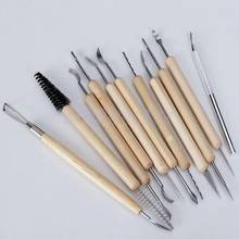 11pcs Pottery Clay Sculpture Sculpting Modeling Carving Tool Set Multi-Purpose 2024 - buy cheap