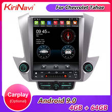 KiriNavi-Radio con GPS para coche, reproductor con Android 12,1, pantalla Vertical de 9,0 pulgadas, estilo Telsa, estéreo, para CHEVROLET Yukon tahoo 2024 - compra barato