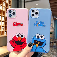 Cute Couple Elmo Cookies Phone Case for iPhone 6 6s 7 8 Plus X XR XS Max Candy Ultra Thin Silicone Cover for iPhone 11 11Pro Max 2024 - buy cheap