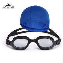 Bathing cap Swimming goggles set Unisex  Plating Waterproof Anti-fog Goggles Adult Professional Swimming Glasses Anti-UV 2024 - buy cheap