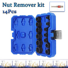 Wheel Nut Socket Screw Extractor Tool Automotive Tools 14PCS Bolt Nut Remover Set  Lug Nut Lock Remover Twist Socket Set Car 2024 - buy cheap
