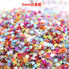 5 g/lot 3 MM Multi Color Sparkles Pentagram Sequins for Crafts DIY Sew Needlework Accessories PVC Nails Patches Decorations Bead 2024 - buy cheap