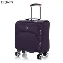 KLQDZMS 18 Inch Classic Oxford Carry On Spinner Wheels Luggage Mini Innovative Rolling Suitcase For Women And Men 2024 - buy cheap