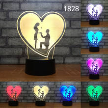 7 Colors Figure Light Novelty 3D LED Night Light Table Lamp Touch Desk Light Colorful Gift Birthday Party Gift Drop shipping 2024 - buy cheap