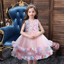 Dress for Girls Kids Dress Sleeveless Cosplay Costume Children Birthday Wedding Party Clothing Girls Princess Costume New 2021 2024 - buy cheap