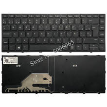 Spanish laptop Keyboard for HP Probook 430 G5 440 G5 445 G5 NSK-XJ0SQ with black frame 2024 - buy cheap