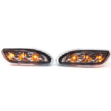 Luces LED de posición lateral del parachoques de la barra delantera del coche, carcasa transparente para Mercedes Benz W203 Clase C C200 2001 2002 2003 2004 2005 2006 2007 2024 - compra barato