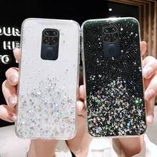 Glitter Silicon Phone Case For Xiaomi Redmi Note 10 9 pro Transparent Soft Back Cover On Redmi Note 9 10 4G 5G Shining TPU Coque 2024 - buy cheap