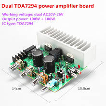 Terminado tda7294 placa de amplificador de áudio 100w * 2 dois canais de proteção de alto-falante placa de amplificador de potência sistema de som alto-falante 20v-26v 2024 - compre barato