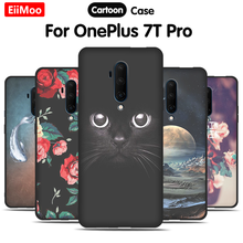 EiiMoo Cute Cartoon Relief Back Cover Case For Oneplus 7T Pro Original Silicone Phone Case For One Plus Oneplus 7T Pro 1+7T Pro