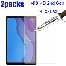 2PCS Tempered Glass For Lenovo TAB M10 HD Gen 2 TB-X306X 2nd generation 10.1 inch Protective Screen Protector Film 2024 - buy cheap