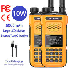 Baofeng-walkie-talkie de banda Dual, transmisor de Radio bidireccional FCC y CE, 30km, 10W, 2021-136 y 174-400 MHz, auténtico, 2 uds., 520, nuevo, 2024 - compra barato