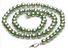 Light Green Cultured Freshwater Pearl Necklace Fashion Jewelr 2024 - buy cheap