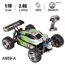 WLtoys A959A A959-A RC Car 2.4GHz 1:18 Scale 4WD 35KM/H High Speed Racing Car Remote Control Off Road Car Vehicle for Kids 2024 - buy cheap