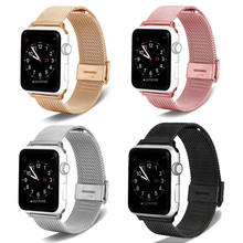 Band For Apple Watch6 5 4 3 2 1 42mm 38mm 40MM 44MM Metal Stainless Steel Watchband Bracelet Strap for iWatch Series accessories 2024 - buy cheap
