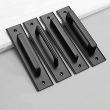 Aluminium Alloy Black Door Handles for Interior Doors Bedroom Kitchen Door Pulls Furniture Handle Door Hardware 2024 - buy cheap