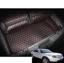luxury fiber leather car trunk mat cargo mat for ford explorer 2011 2012 2013 2014 2015 2016 2017 2018 2019 car accessories 2024 - buy cheap