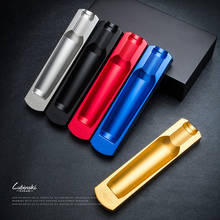LUBINSKI-Mini Cenicero portátil de bolsillo de Metal, bandeja de viaje para cigarros, negocios, Cohiba 2024 - compra barato