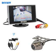 DIYKIT Wireless 3.5 TFT LCD Car Monitor Waterproof Rear View Camera Kit Reversing Camera Parking Assistance System 2024 - buy cheap