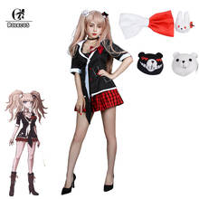 ROLECOS Danganronpa Junko Enoshima Cosplay Costume Junko Cosplay Outfit Uniform Dress Sexy Women Cosutme 2024 - buy cheap