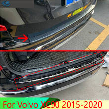 For Volvo XC90 2015-2020 Car Accessories Stainless steel rear bumper protection window sill outside trunks decorative plate 2024 - buy cheap