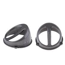 2 peças de fibra carbono cor do ar scoop ventilador capa para gy6 125cc 150cc scooter 2024 - compre barato