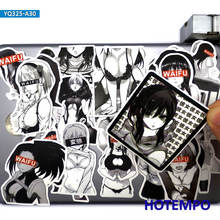 30 шт. черно-белые сексуальные аниме-наклейки для девочек в стиле комиксов, мобильный телефон, чемодан для ноутбука, мультяшная наклейка 2024 - купить недорого