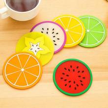 Fruit Coaster Colorful Silicone Cup Drinks Holder Mat Tableware Placemat Dropshipping cup mat  silicone mat 2024 - buy cheap