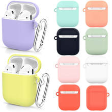 Silicone Protector Earphone Cases for Airpods 2 1Wireless Headphone Cover For Airpods Skin Sleeve Pouch Box Protective Coque 2024 - buy cheap