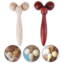 Wooden Eye Face Roller Health Care Massager Primary Wood Color Relaxing Neck Chin Slimming Face-lift Massage Tool High Quality 2024 - buy cheap