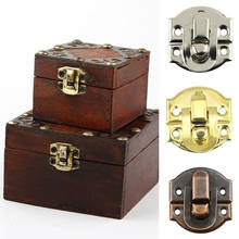 Mini Jewelry Chest Gift Wine Wooden Box Case Toggle Latch Suitcase Hasp Hook Can Lock Lockable with screws 20x21mm 26x29mm 2024 - buy cheap